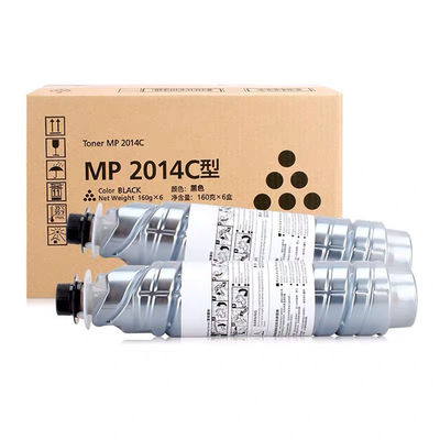 MP2014D غطاء التونر لشركة ريكو 12 كيلوجرام إنتاجية 1.53 درجة سوداء 4٪ نسبة نفايات التونر خدمة ممتازة