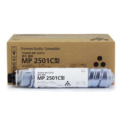 طلب عينة متاح لاختبار ريكو MP2501C بطاقة التونر السوداء MP2014 MP2001 MP2501