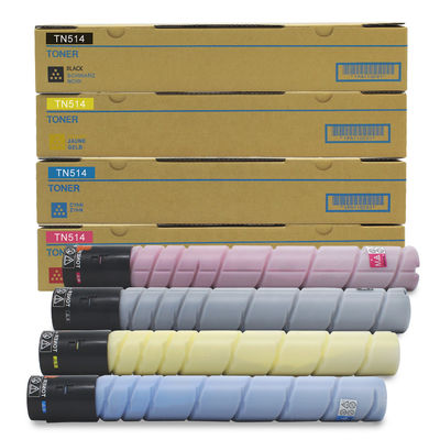 خراطيش حبر مينولتا لطابعات Konica Minolta Bizhub C458 558 658، متوفرة باللون الأسود والأزرق الفاتح والأصفر والأحمر الأرجواني، ومختبرة بنسبة 100%